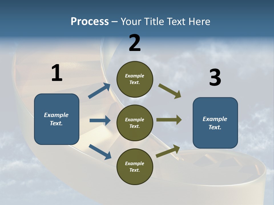 Achievement Light Step PowerPoint Template
