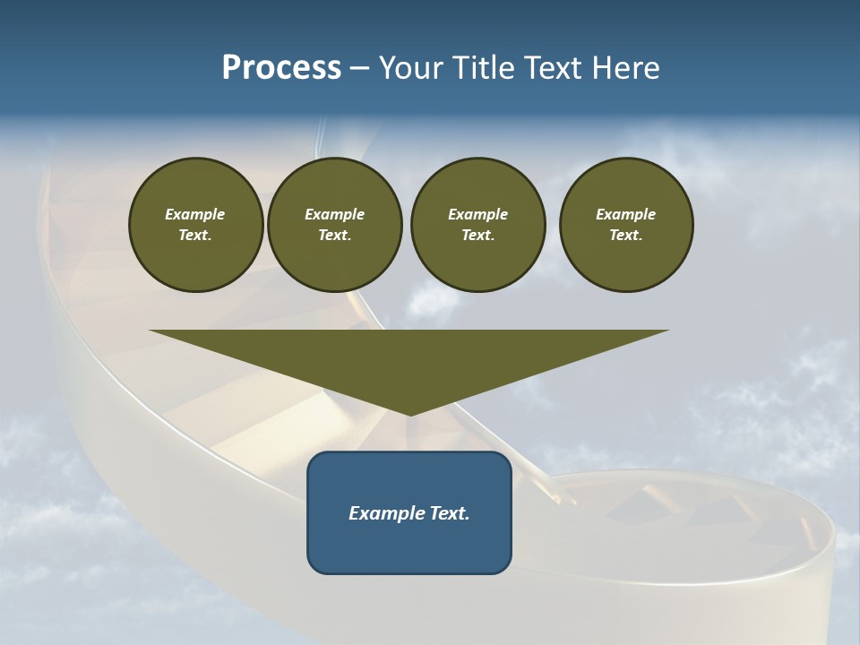 Achievement Light Step PowerPoint Template