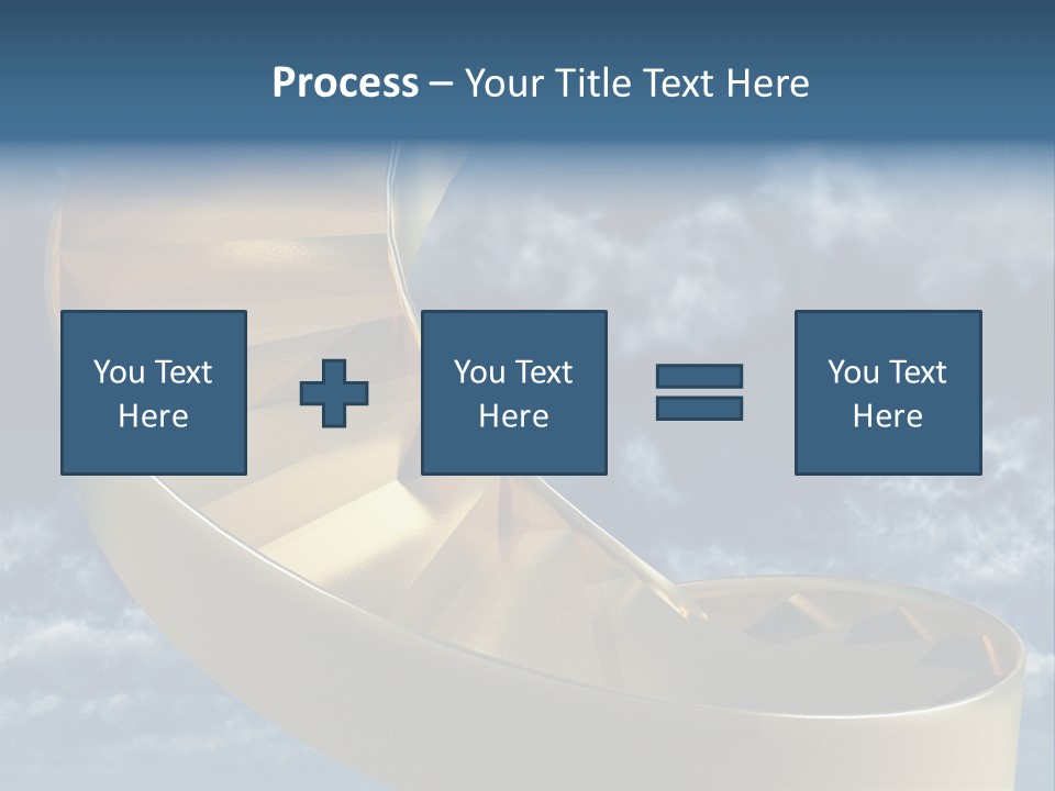 Achievement Light Step PowerPoint Template