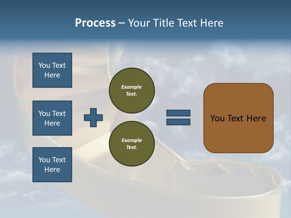 Achievement Light Step PowerPoint Template