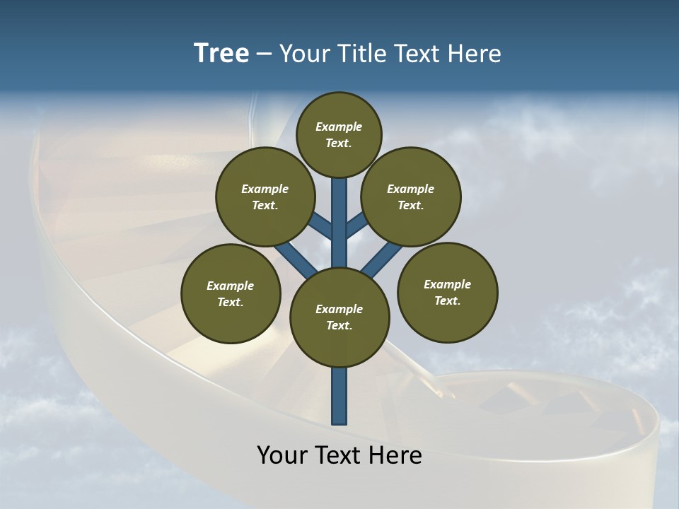 Achievement Light Step PowerPoint Template