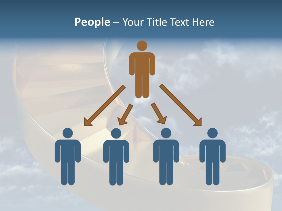 Achievement Light Step PowerPoint Template