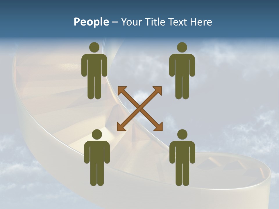 Achievement Light Step PowerPoint Template