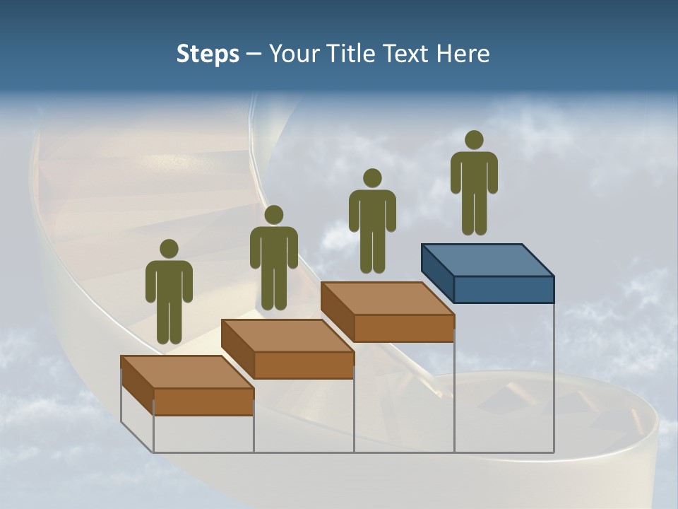 Achievement Light Step PowerPoint Template