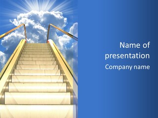 Clouds Shine Way PowerPoint Template