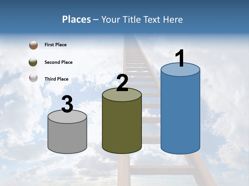 Blue Liberty Brightly PowerPoint Template