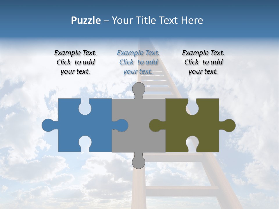 Blue Liberty Brightly PowerPoint Template