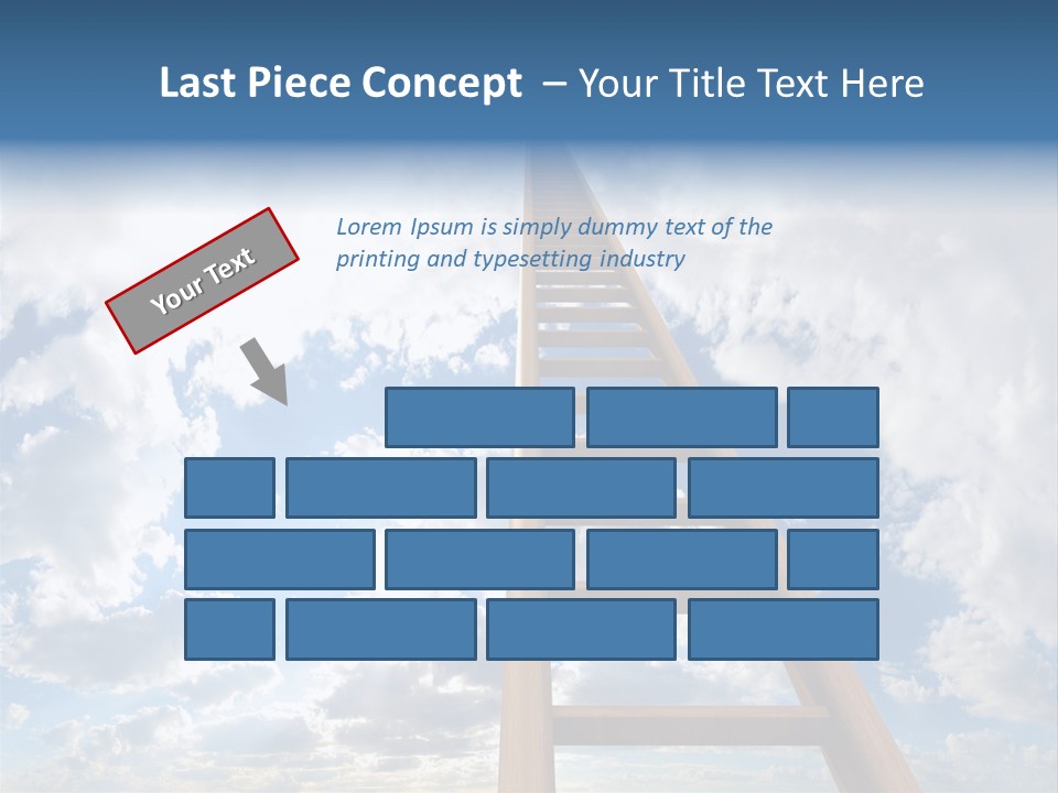 Blue Liberty Brightly PowerPoint Template