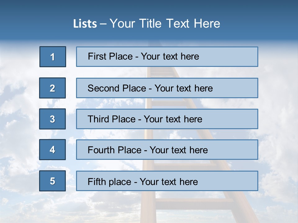 Blue Liberty Brightly PowerPoint Template