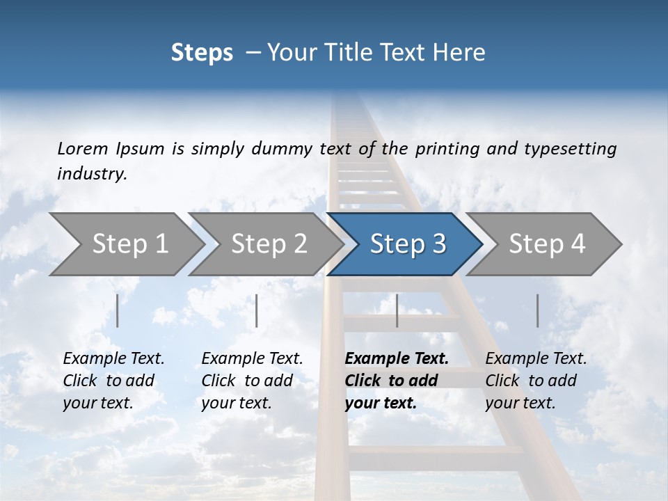 Blue Liberty Brightly PowerPoint Template