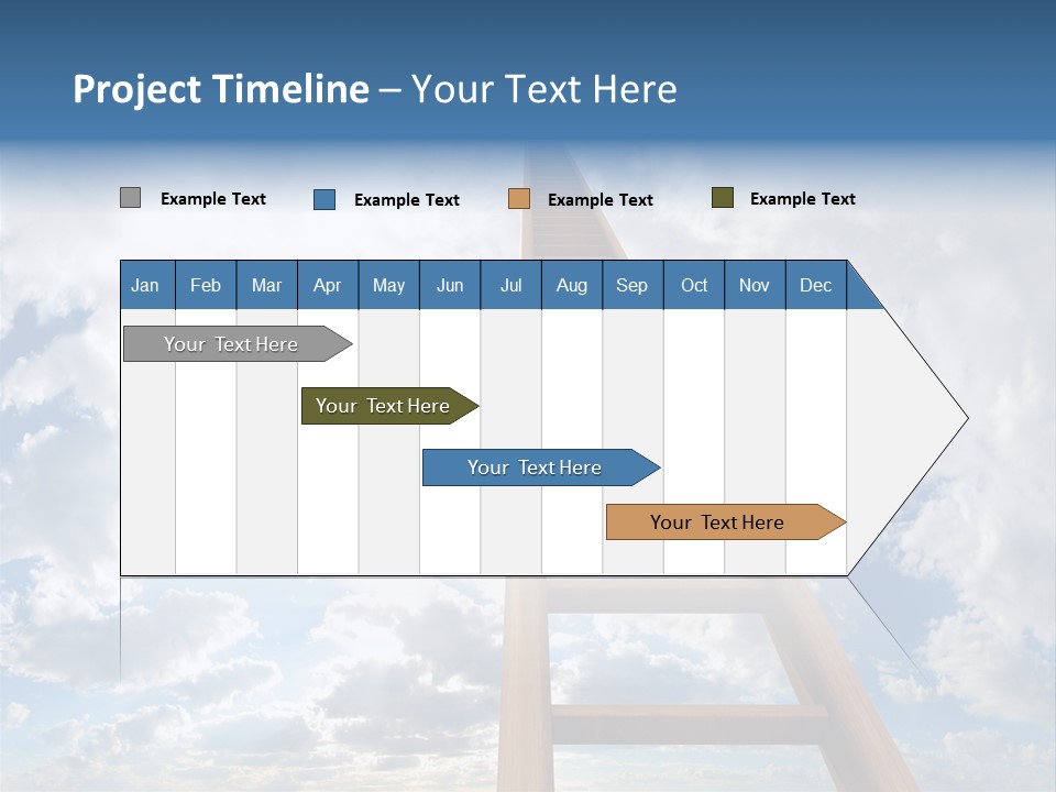 Blue Liberty Brightly PowerPoint Template