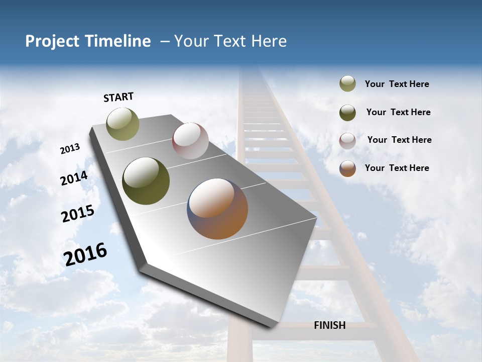 Blue Liberty Brightly PowerPoint Template