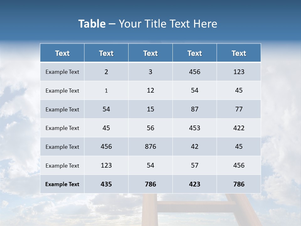 Blue Liberty Brightly PowerPoint Template