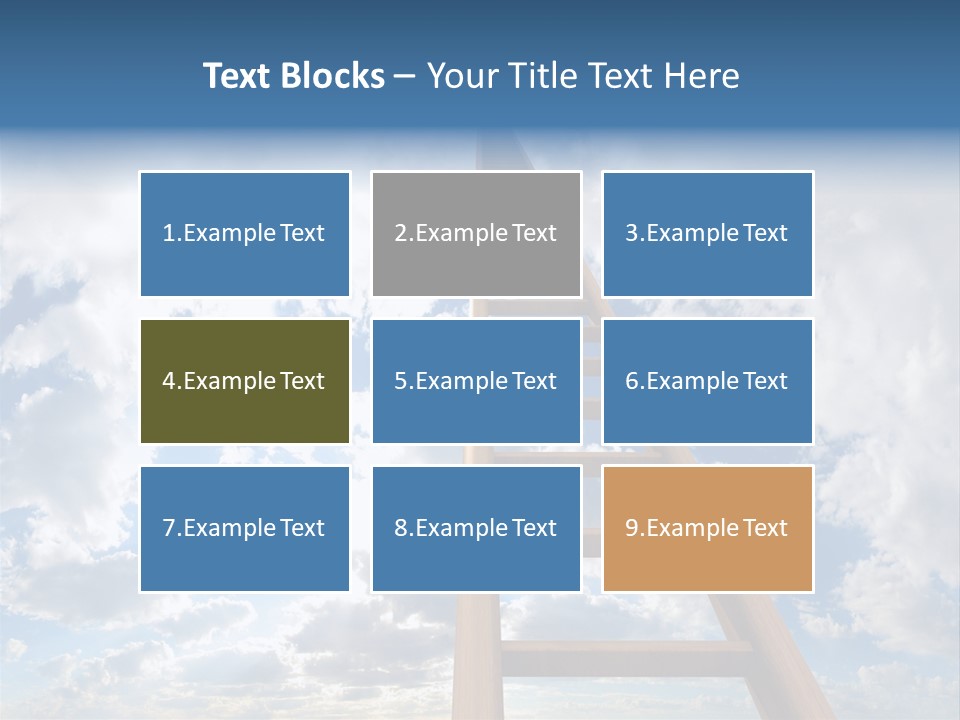 Blue Liberty Brightly PowerPoint Template