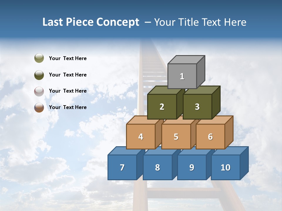 Blue Liberty Brightly PowerPoint Template