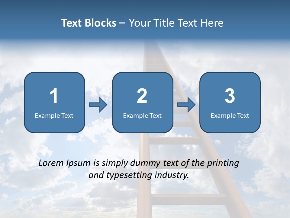 Blue Liberty Brightly PowerPoint Template