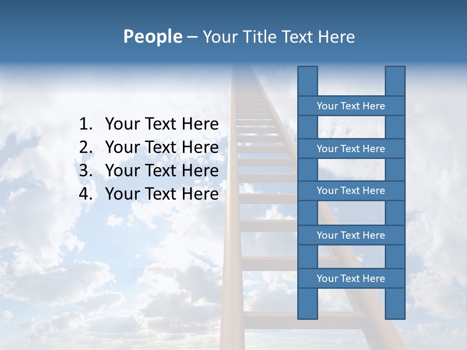 Blue Liberty Brightly PowerPoint Template