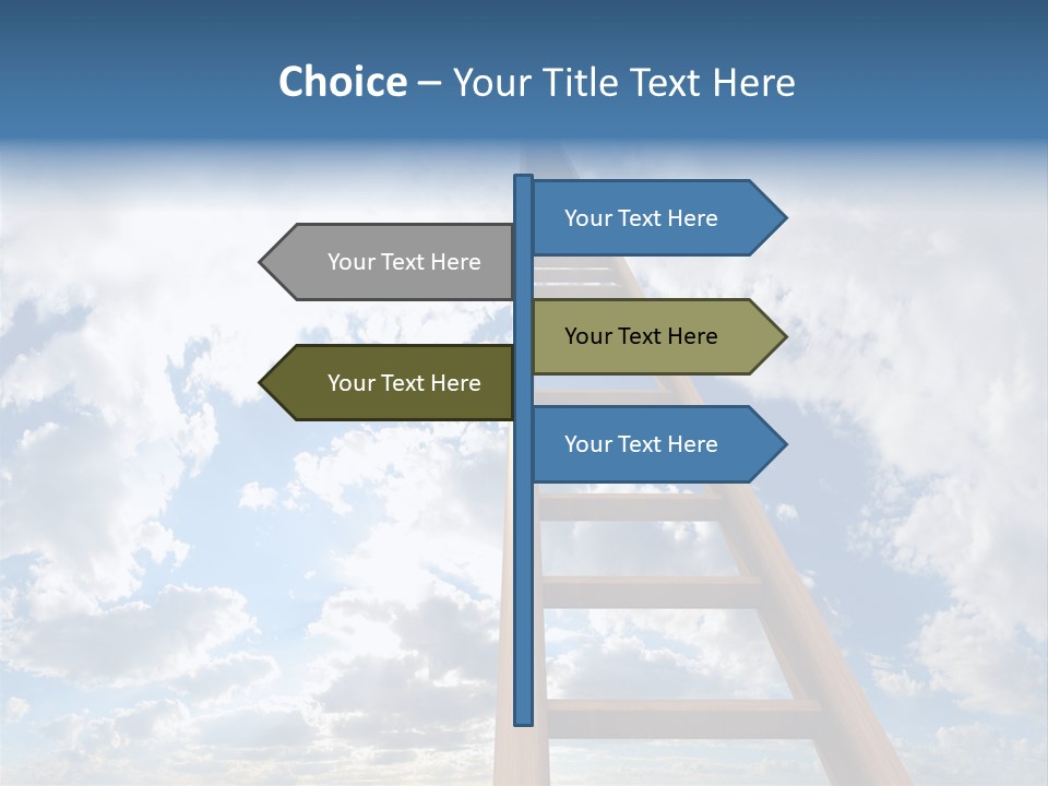 Blue Liberty Brightly PowerPoint Template