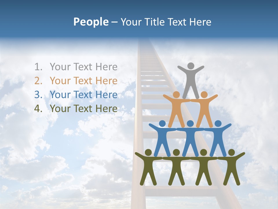 Blue Liberty Brightly PowerPoint Template