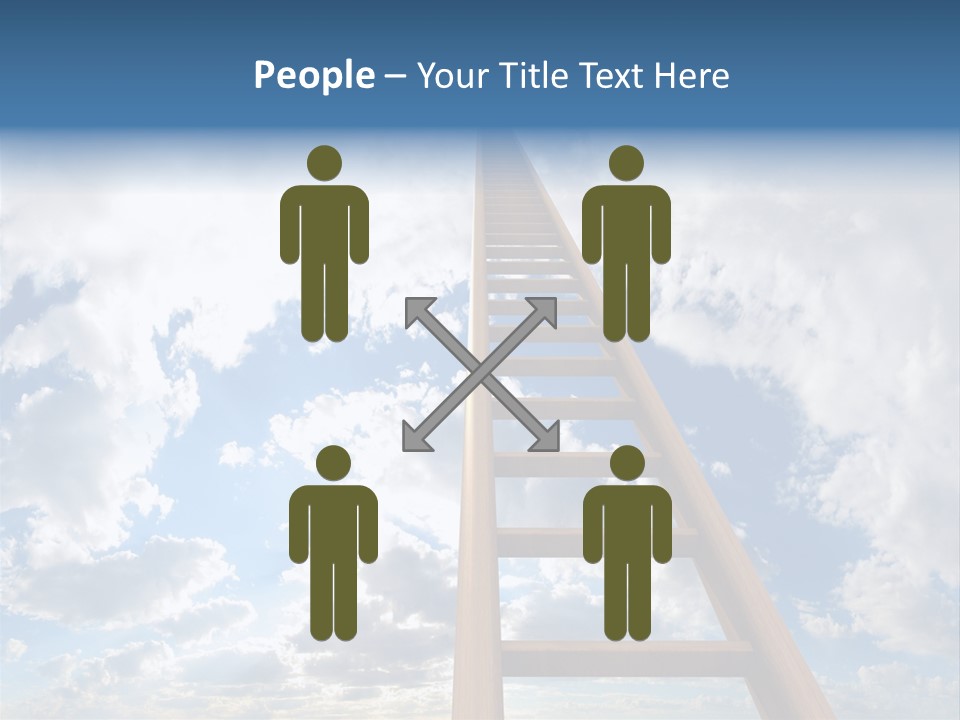 Blue Liberty Brightly PowerPoint Template