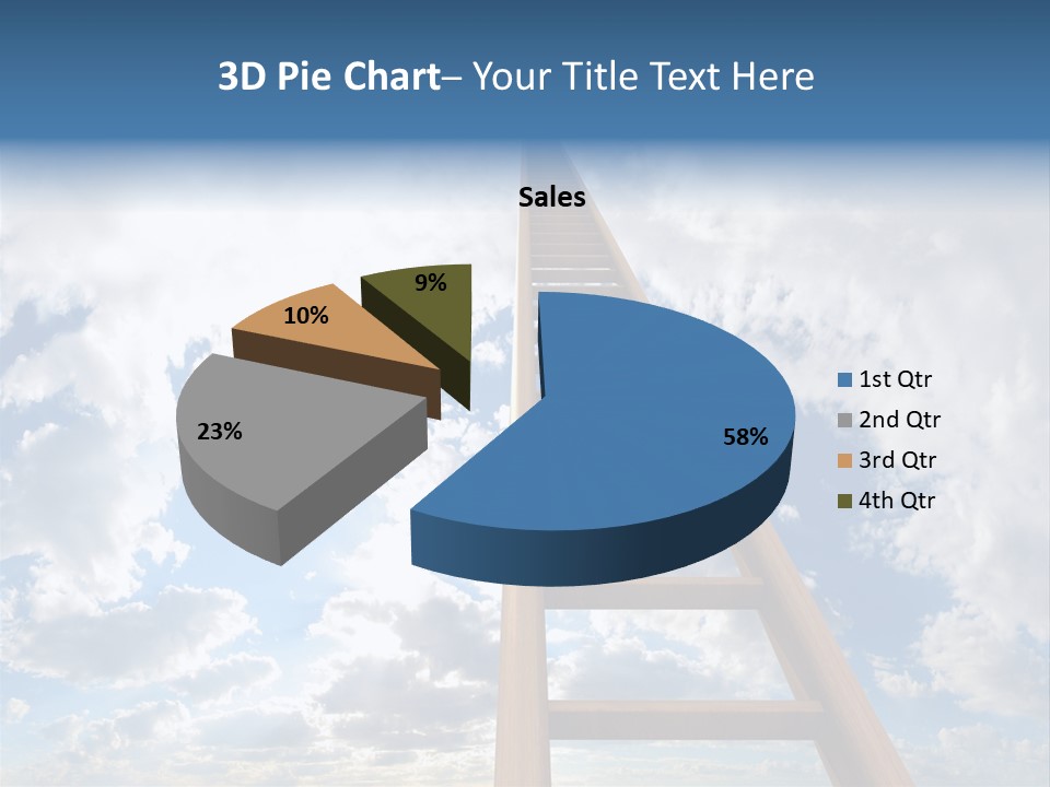 Blue Liberty Brightly PowerPoint Template