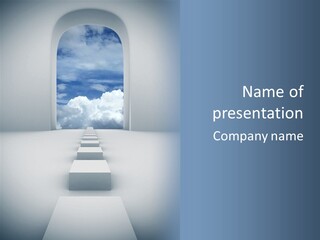 Imagination Landscape Way PowerPoint Template