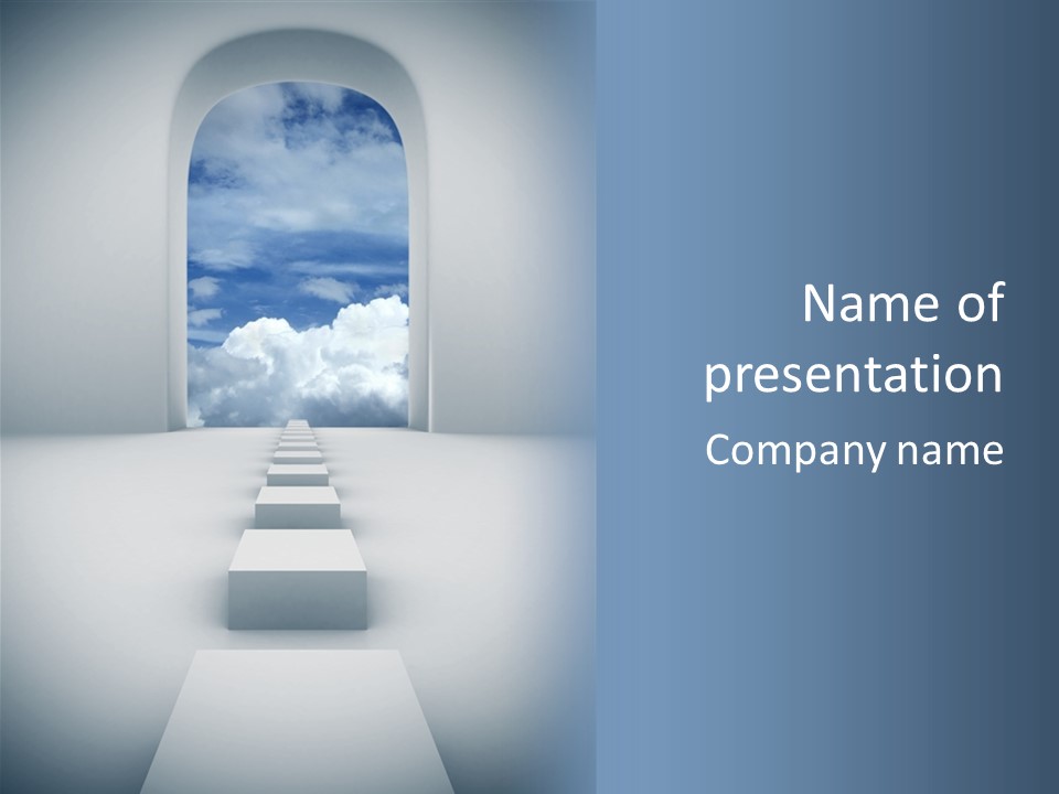 Imagination Landscape Way PowerPoint Template