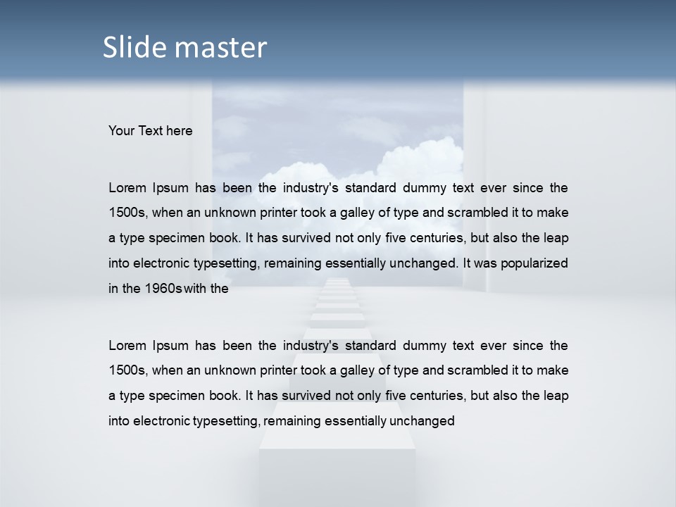 Imagination Landscape Way PowerPoint Template