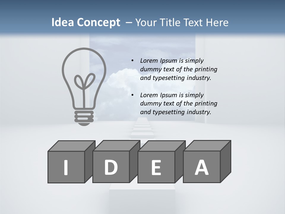 Imagination Landscape Way PowerPoint Template