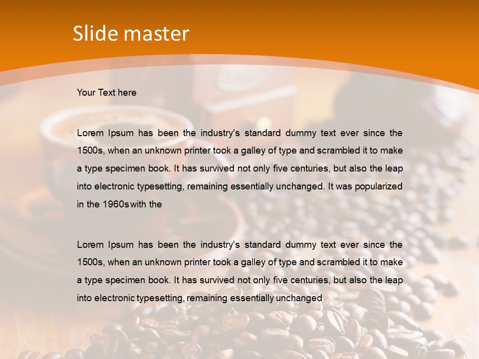 Grinder Mocha Beverage PowerPoint Template