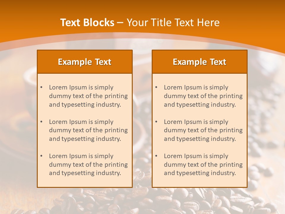Grinder Mocha Beverage PowerPoint Template