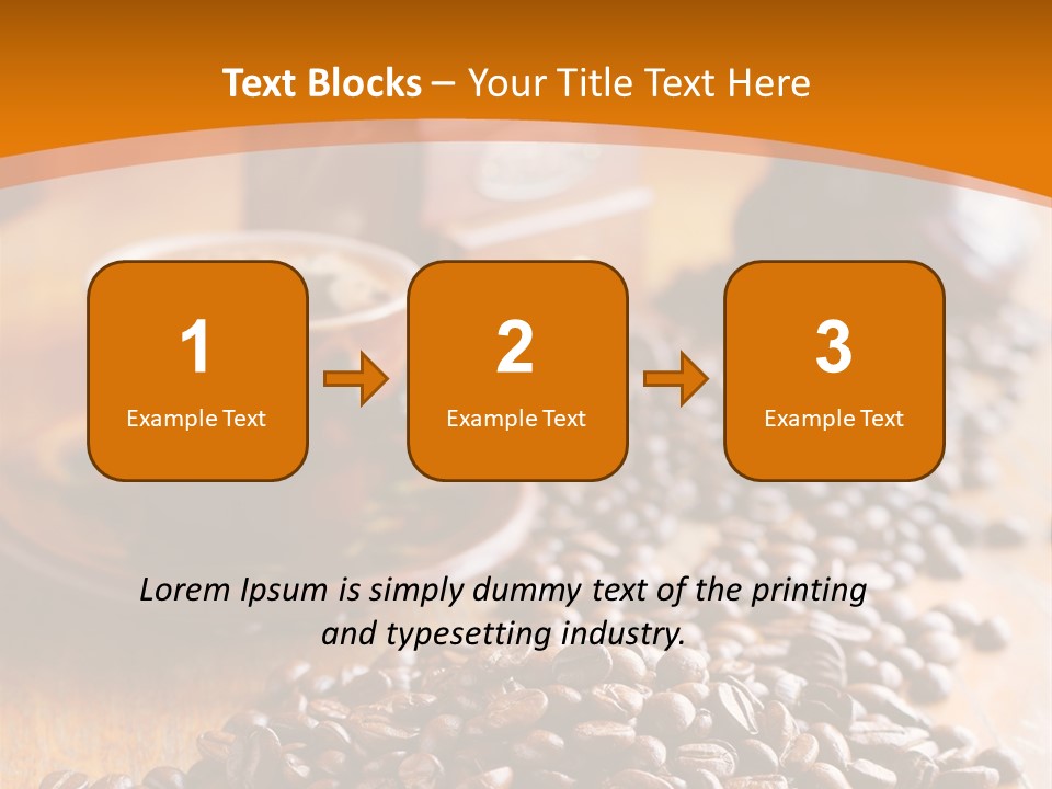 Grinder Mocha Beverage PowerPoint Template