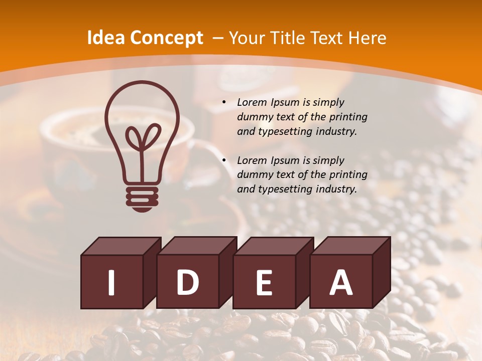 Grinder Mocha Beverage PowerPoint Template