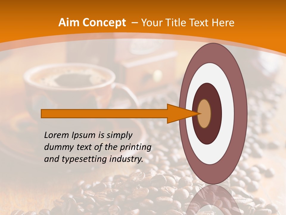 Grinder Mocha Beverage PowerPoint Template