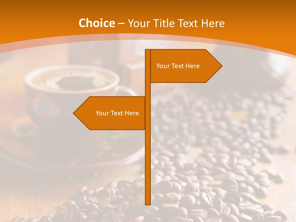 Grinder Mocha Beverage PowerPoint Template