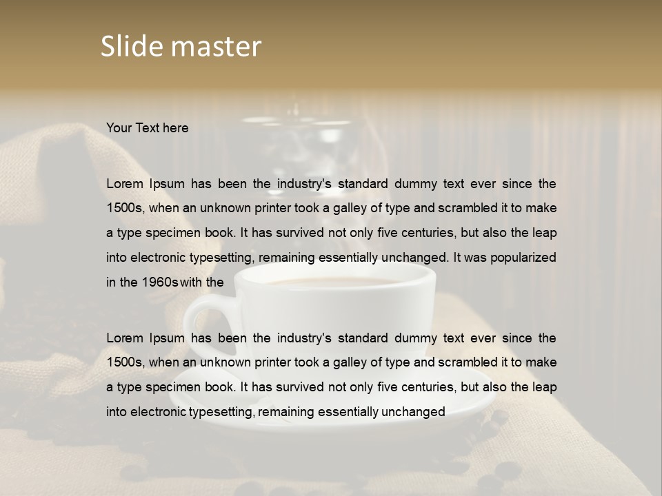 Life Roasted Taste PowerPoint Template