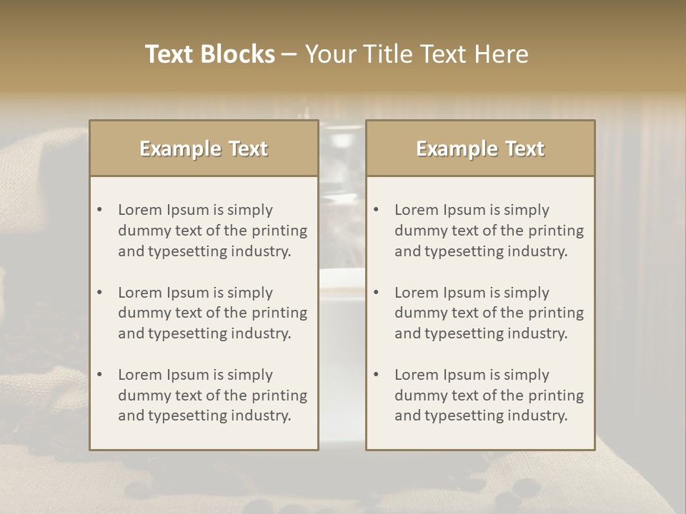Life Roasted Taste PowerPoint Template