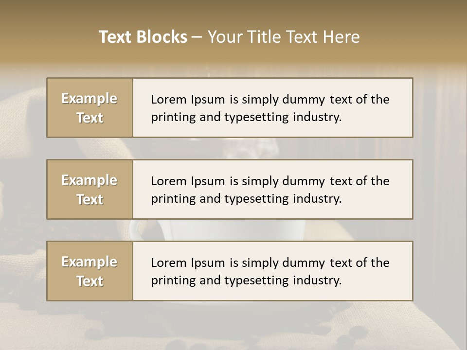 Life Roasted Taste PowerPoint Template