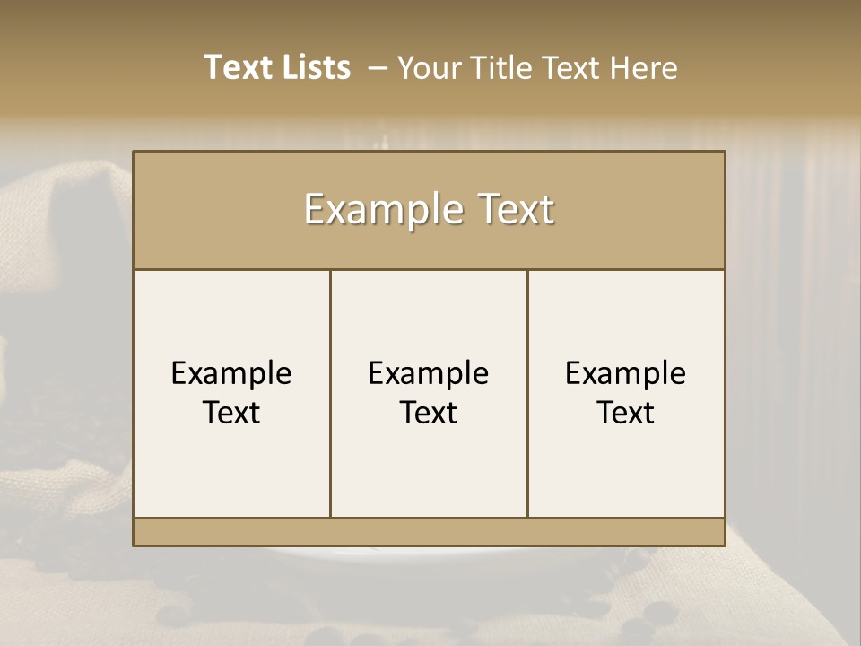 Life Roasted Taste PowerPoint Template