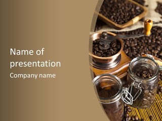 Traditional Espresso Cafe PowerPoint Template