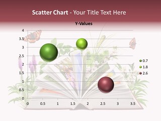 Textbook Flower Leaf PowerPoint Template