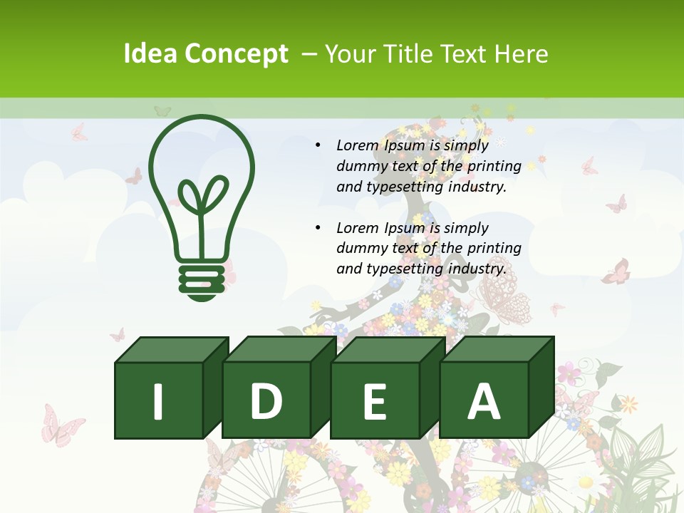 Person Action Isolated PowerPoint Template