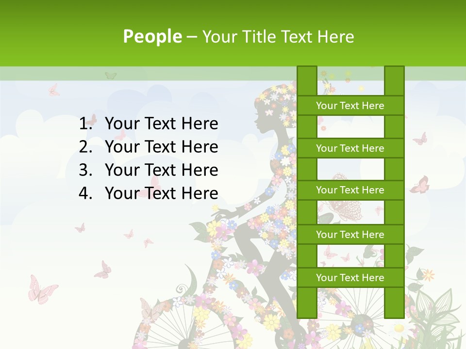 Person Action Isolated PowerPoint Template