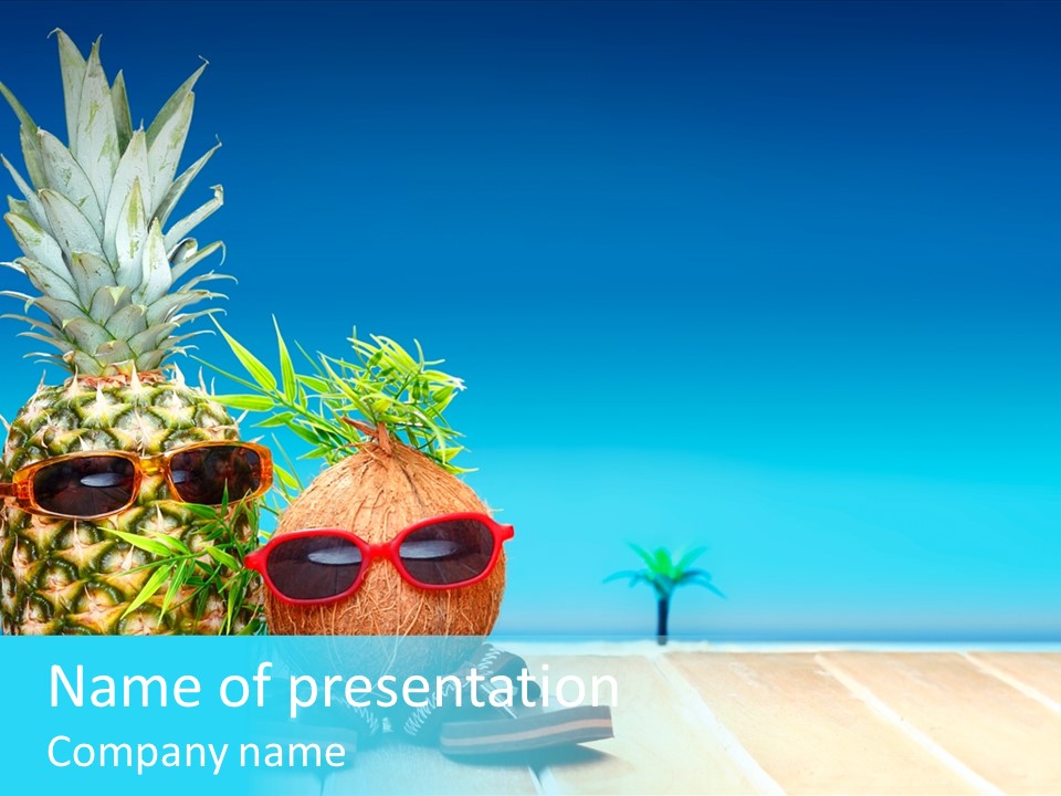 Tropical Dance Dude PowerPoint Template