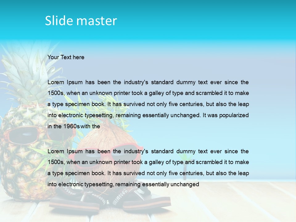 Tropical Dance Dude PowerPoint Template