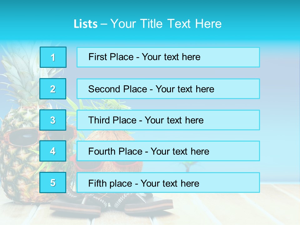 Tropical Dance Dude PowerPoint Template