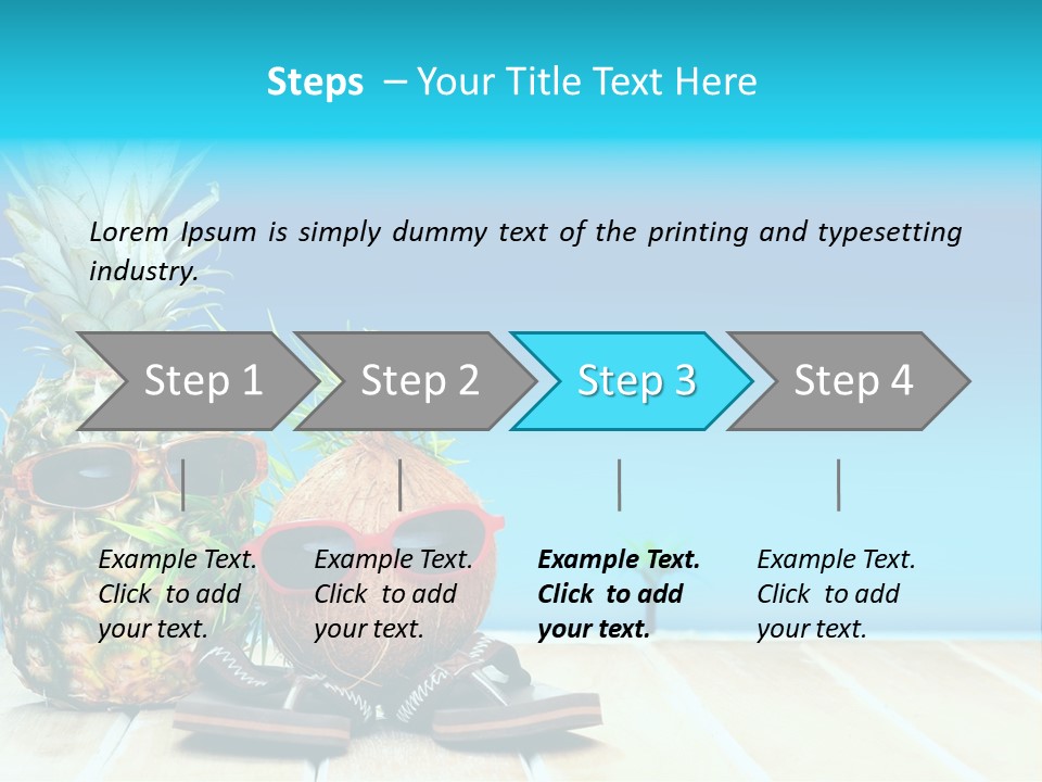 Tropical Dance Dude PowerPoint Template