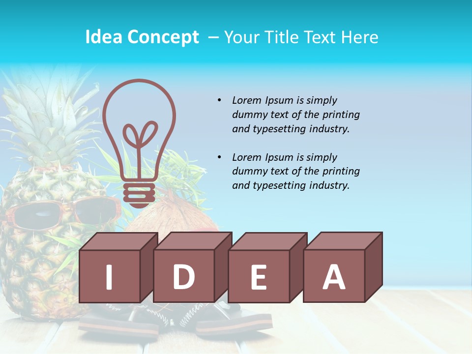 Tropical Dance Dude PowerPoint Template