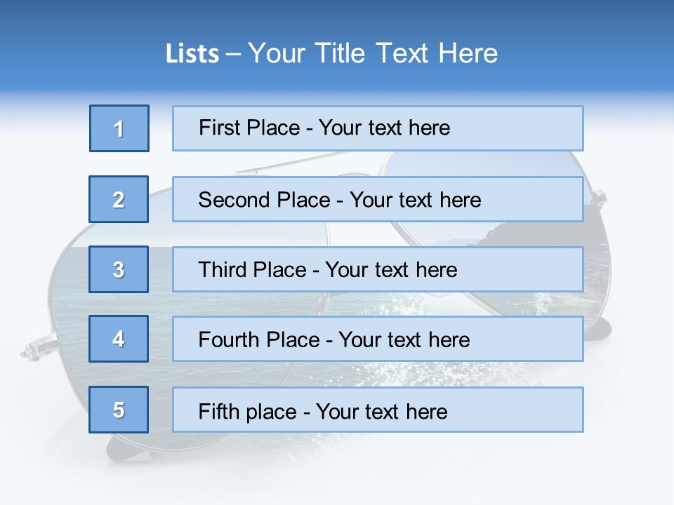 Carattere Fondo Lenti PowerPoint Template