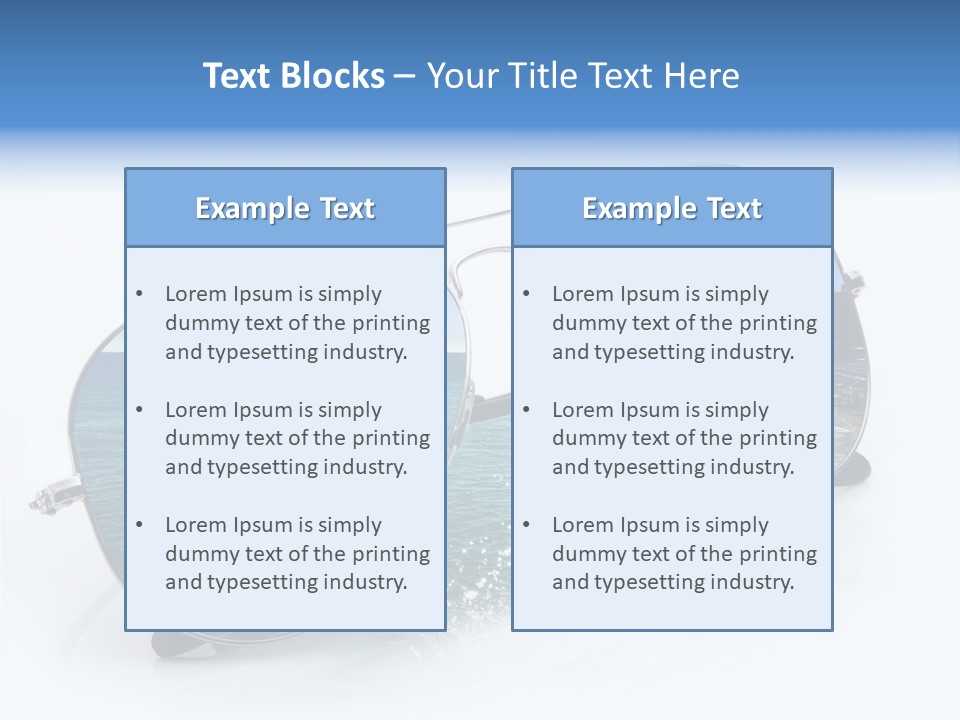 Carattere Fondo Lenti PowerPoint Template